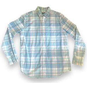 Vineyard Vines Mens Plaid Murray Shirt Size Medium Long Sleeve Button Down